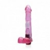 SI IGNITE Cock with Balls and Vibration, 23 cm (9 in), Purple - TOYS