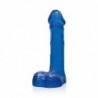 SI IGNITE Cock with Balls, 18 cm (7 in), Blue - TOYS