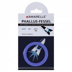 AMARELLE Phallus-Fessel, Latex Cockring, XL, blue - TOYS